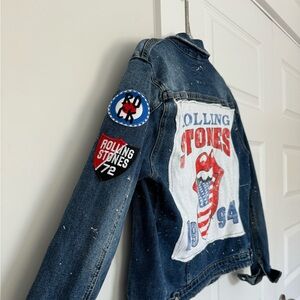 Sojara jean jacket with patches
